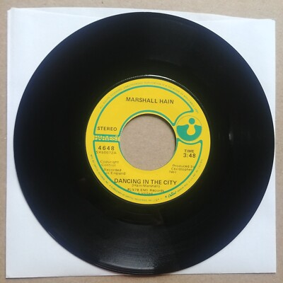 MARSHALL HAIN Dancing In The City 45 7'' POP ROCK Record Vinyl Harvest Records