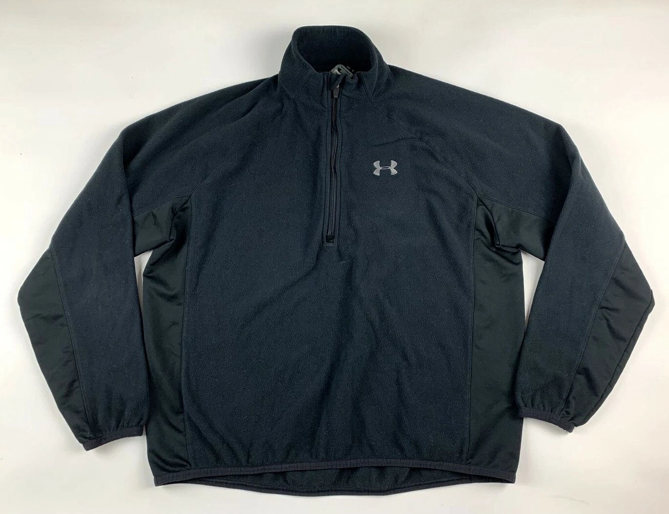 Under Armour Mens Fleece Jacket M Mock 1/2 Zipped Neck Long Sleeve