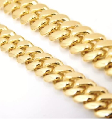 14KT SOLID GOLD MIAMI CUBAN CURB LINK 26” 93 gram