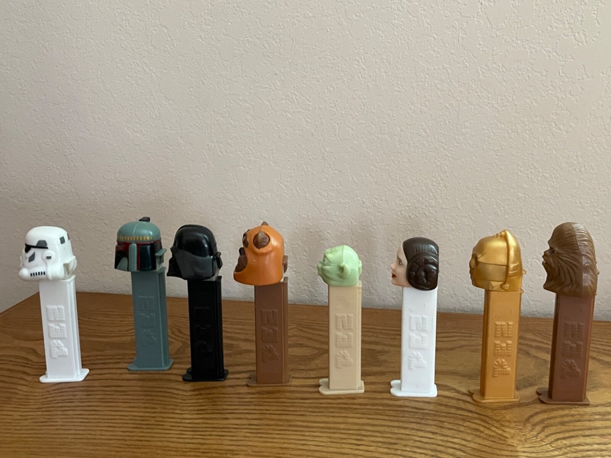 Star Wars Pez Dispensers Collection Set Lot of 8 Darth Vader Yoda 