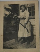 Antique Cabinet Card Photo 1880s Victorian In Hard Case Ms Ruth Kinney, NY