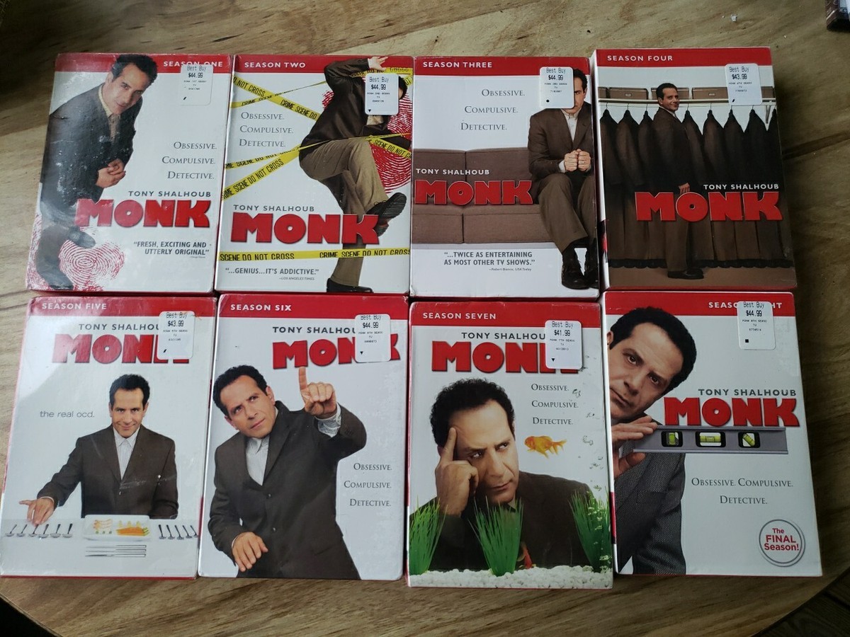 Monk Complete Series on DVD 32-Discs Seasons 1-8 - Brand New