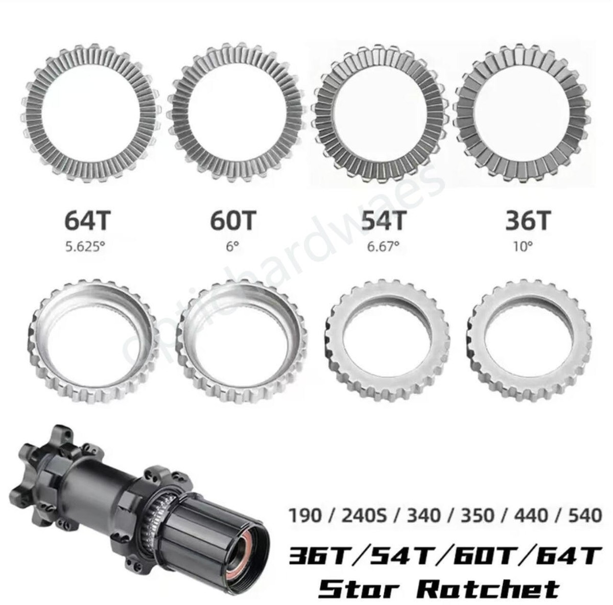 MTB Road Bike Hub Star Ratchet SL Service Kit 36 54 60 64