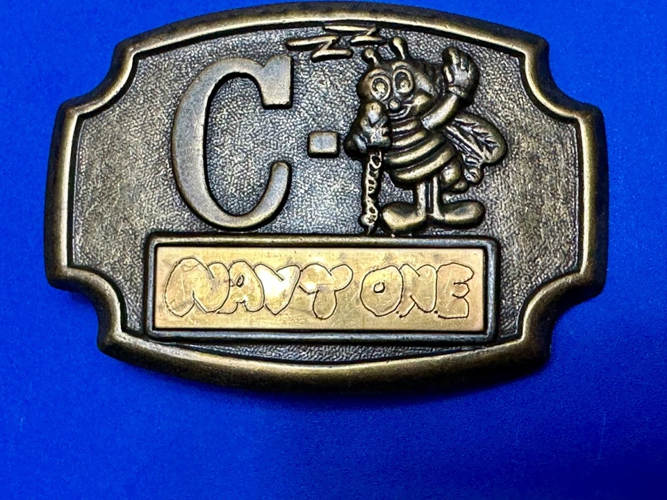 Carta y animal Seabee de la Marina de los Estados Unidos - Hebilla de cinturón de héroe de guerra de combate Foto 2 de 4