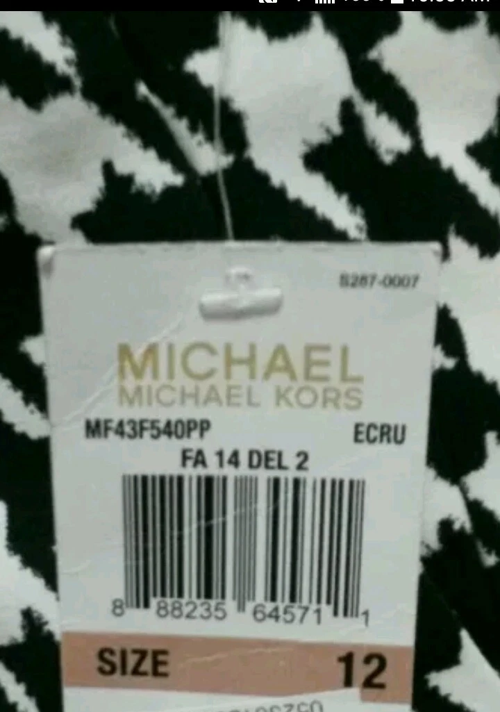 MICHAEL Michael Kors pantaloni skinny stampa pied de poule taglia 12