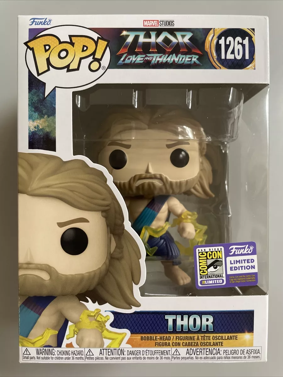 Funko Pop Thor Love & Thunder #1261 SDCC Exclusive Marvel Avengers  Collectible