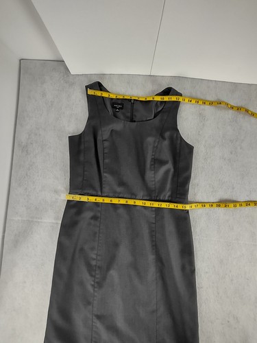 Nine West Womens Gray Sheath Sleeveless Round Neck Back Zip Midi Dress Size 8 - Picture 9 of 13