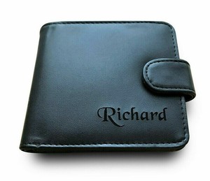mens leather coin purse personalised