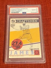 Lebron James 2019 donruss craftsmen #1 psa 10