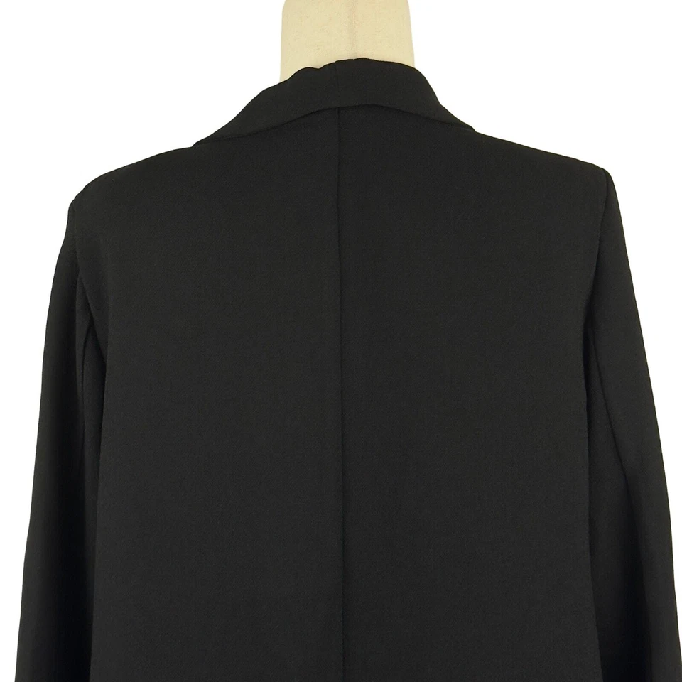 BCBGENERATION RELAXED ONE BUTTON BLAZER WITH POCKETS IN BLACK NWT SIZE MEDIUM - Image 4 of 4