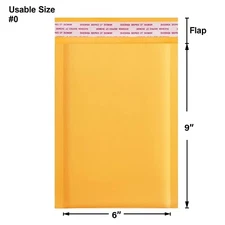 50/100/200/500 Kraft Bubble Mailers Padded Envelope Shipping Bags Seal Any Size