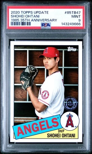 2020 Topps Update 1985 TOPPS 35TH ANNIVERSARY #85TB47 SHOHEI OHTANI  PSA 9 MINT