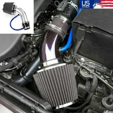 3" Car Cold Air Intake Filter Induction Kit Pipe Power Flow Hose System for Cars