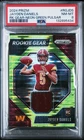 2024 Prizm Jayden Daniels #RGJDS Rookie Gear Neon Green Pulsar Card PSA 8 NM-MT