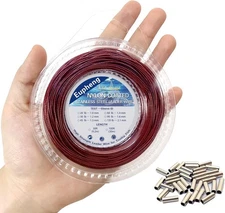 Nylon Coated 1x7 & 7x7 Stainless Steel Leader Wire, 100 ft / 135 lb, Red 