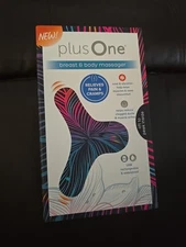 PlusOne Breast Body Massager USB Rechargeable Waterproof Heat & Vibration (J22)