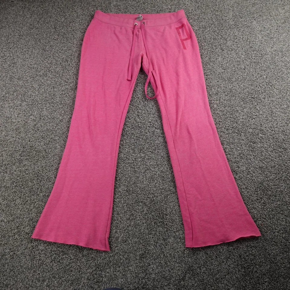 Pantalones deportivos Pink Victorias Secret para mujer L bota acampanada preppy Y2K 00s Foto 2 de 4