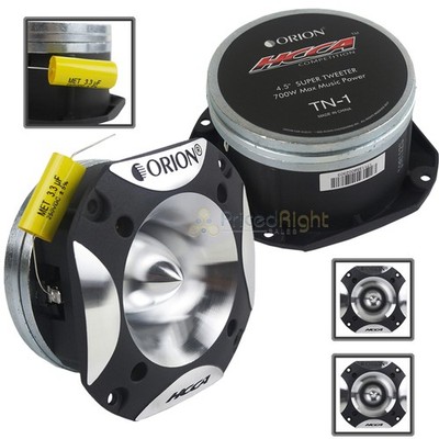2 Pack Orion HCCA TN-1 4.5'' Super Bullet Tweeter Neodymium 175W RMS Competition