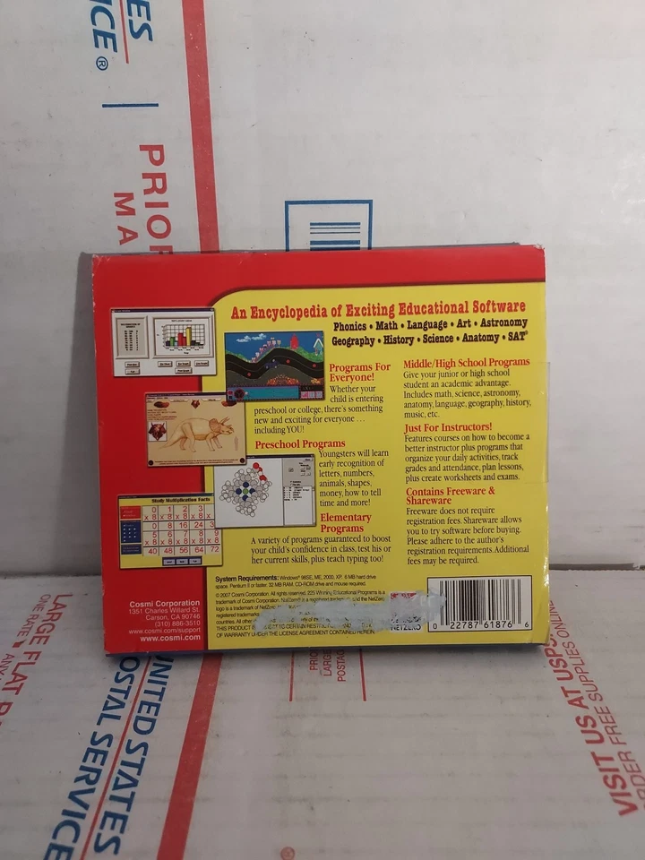 Cosmi 225 Winning Educational Programs Learning Tools PC 2003 Used - #137 - Image 2 of 2