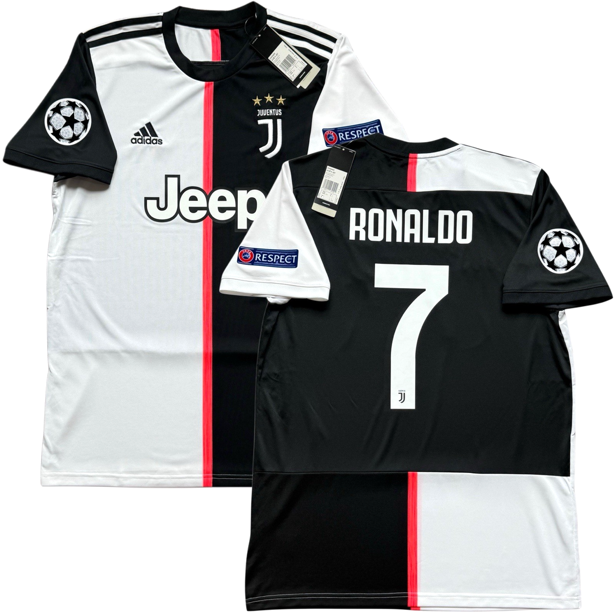 2019/20 Juventus Home Jersey #7 Ronaldo Large adidas Soccer