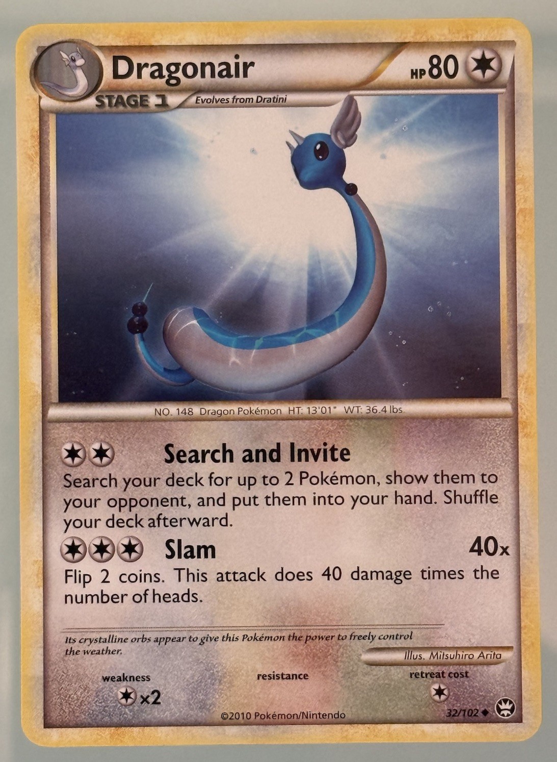 DRAGONAIR 32/102 HGSS TRIUMPHANT Pokemon Card - NM