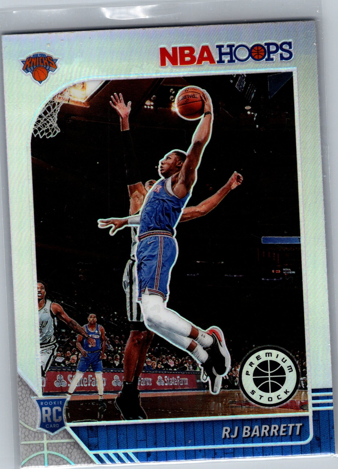 2019-20 Hoops Premium Stock #201 RJ Barrett Prizms Silver