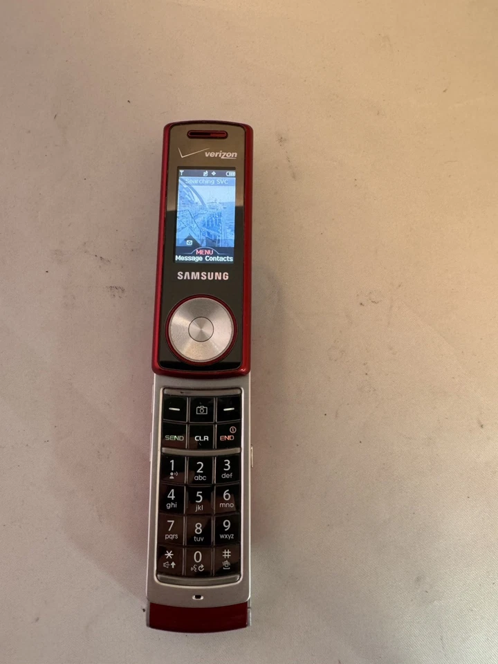 Samsung Juke SCH-U470 - Rojo (Verizon) Raro MP3 Teléfono Giratorio con 60+ Canciones  Foto 2 de 4