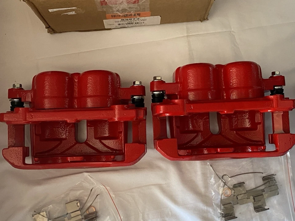 PowerStop S4974 Red Front Caliper Set for Select 2005-2008 F-150 / Mark LT - Image 2 of 4