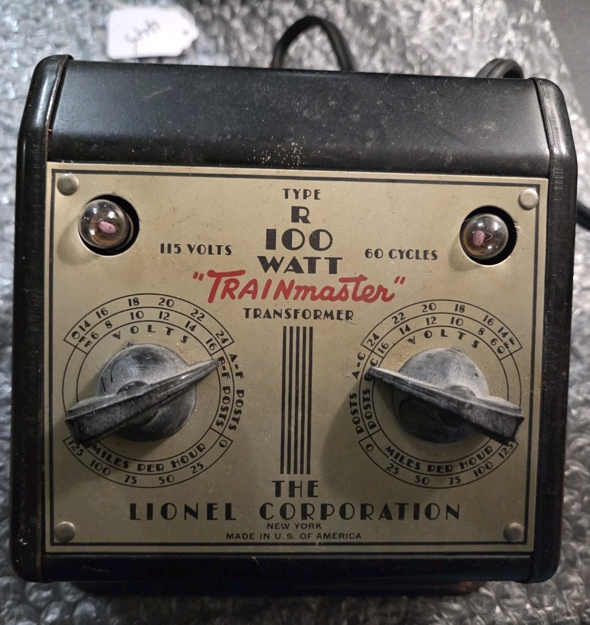 Lionel Type R Trainmaster Transformer 100 watt: USED WORKING @@ | eBay