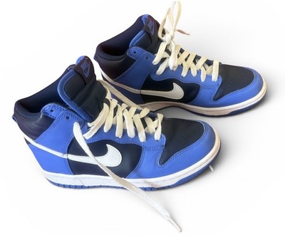 Nike Dunk High Obsidian 2-Tone Midnight Navy Blue White Turnschuhe Größe 6 UK 6,5 US