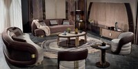 Set 6Tlg Sofa Sessel Couchtisch Tv Lowboard Tv Unit Luxus Wohnzimmer Moderne Neu