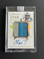 *1/1* 18 Panini Flawless Christian Mccaffrey Patch Auto Star Swatch Signatures✍️