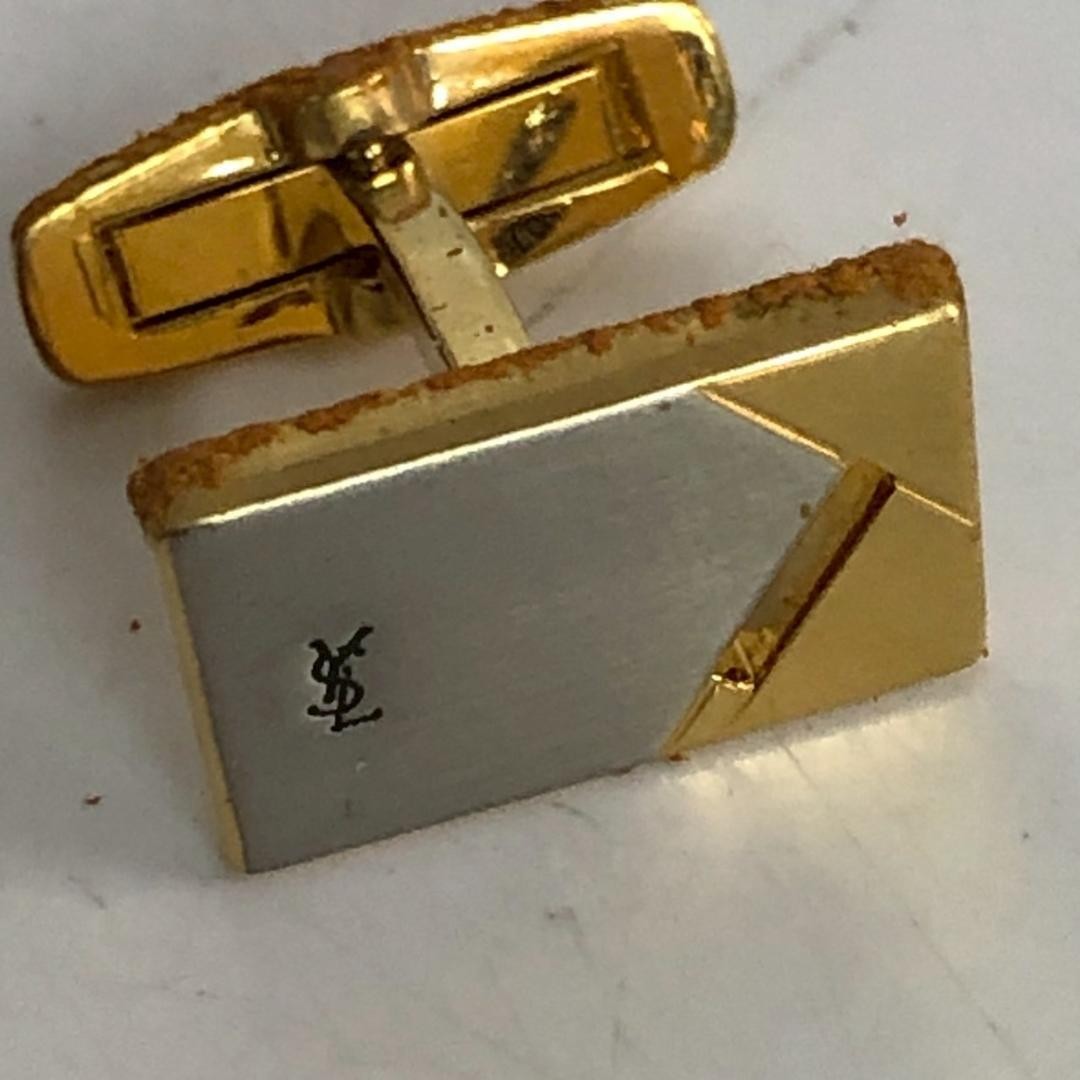 YSL Yves Saint Laurent Tie Pin Cufflinks Keychain Bulk thumbnail 6