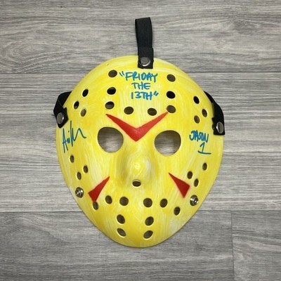 Jason Voorhees Mask Auto Autographed Sign Ari Lehman Horror Friday 13th JSA Cert