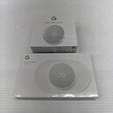 Google Nest Smart Thermostat (Snow) & Trim Kit - GA01334-US
