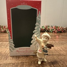 Hallmark Keepsake Ornament Joyous Angel Memories of Christmas 2002 With Card