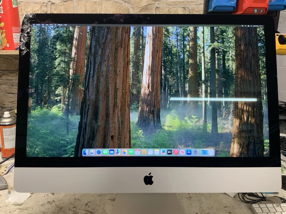 Apple iMac 27" 5K 2019 - Core i5 3,0 GHz 16 GB 1 TB Fusion Displayriss Gehäuse verbogen
