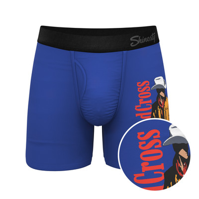Shinesty ''The Jackson'' Blue Cowboy Ball Hammock  Boxer Briefs with Fly