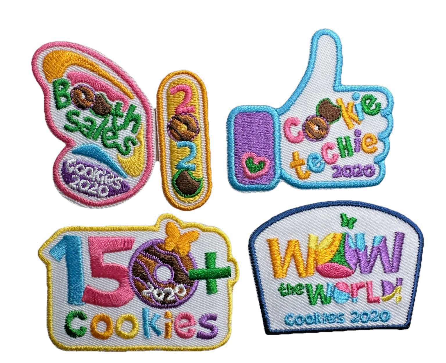 Girl Scout Patches: GS Cookie Sales  2020  - LBB - Set Of 5