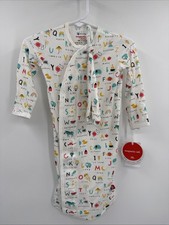 Magnetic Me Gown  Hat Set ABC Love Baby NB-3 Months White Magnetic Modal NWT