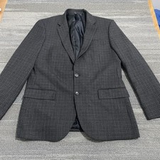J Crew Blazer Mens 42R Blue Thompson Wool Blend Sport Coat Jacket Two Button