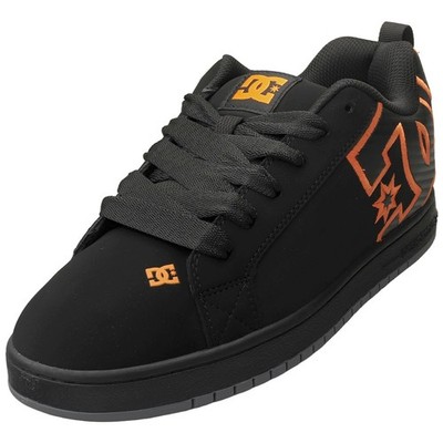 DC Shoes COURT GRAFFIK Skate Trainer Herren Schwarz Orange - 42 EU
