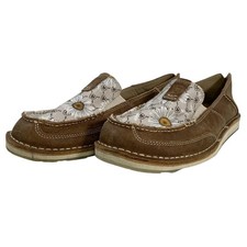 Ariat Shoes Womens Size 11 Brown Daisy Print Cruiser Slip On Loafers 10030575