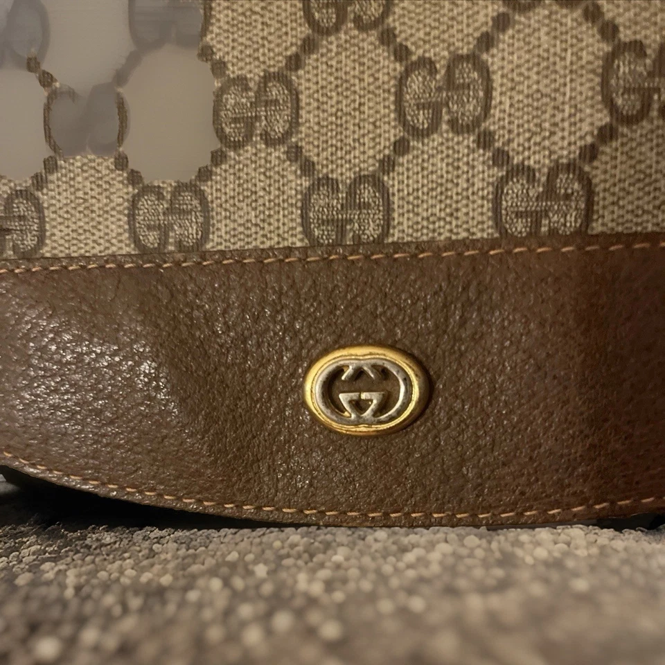 Gucci подлинный большой монограмма сумка с короткими ручками - Изображение 3 из 4