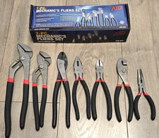 ATD  Tools 7pc Mixed Mechanics Master Pliers set Crimper, Cutter #827