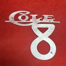  Barn Find 19151920 Cole 8 Radiator Grille Emblem Badge Script