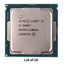 Lot of 10 - Intel Core i5-8500T Processor 9M Cache, up to 3.50GHz FCLGA115 SR3XD