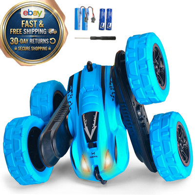 Remote Control Car, 4WD 2.4GHz Double-Sided RC Stunt Car, 360° Rotating Electric