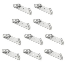 2Pack 60x18mm 135 Degree Angle Shelf Bracket Aluminum Corner Joint Brace Silver