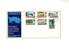 1971 JERSEY - LOW VALUE DEFINITIVE ISSUE  FDC FROM COLLECTION L6
